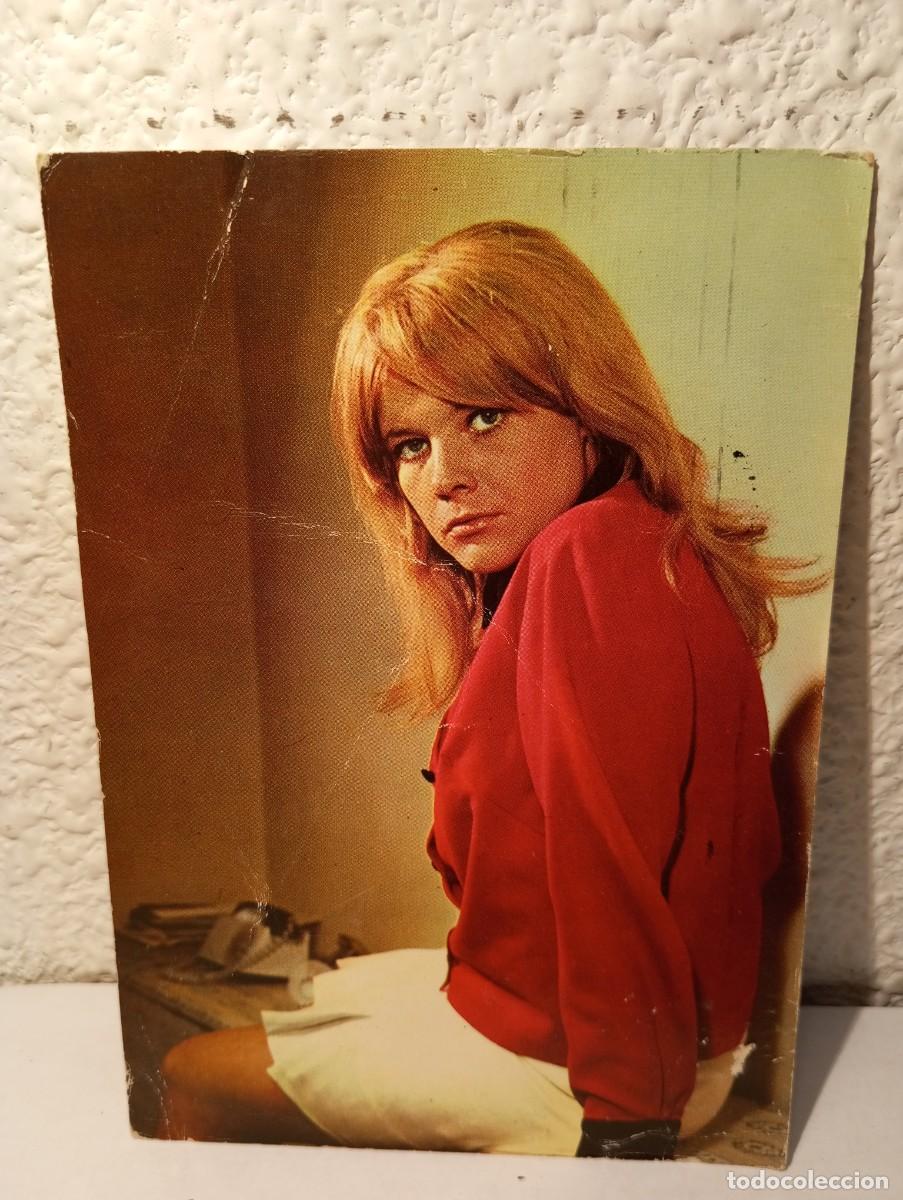Photos de Chanteurs et Chanteuses: ANTIGUA POSTAL DE LA CANTANTE DE JAZZ POP CHECA EVA PILAROVA A&Ntilde;OS 60