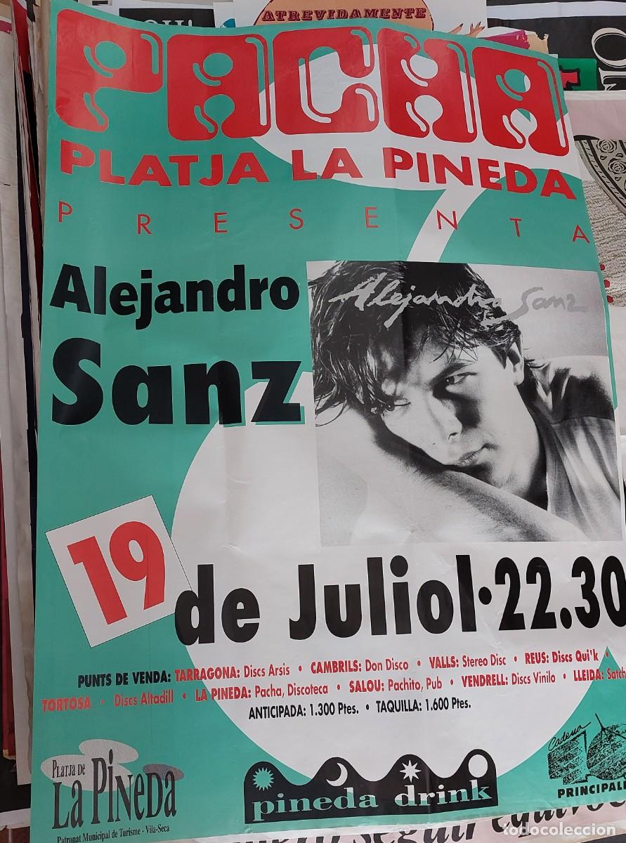 Fotos de Cantantes: CARTEL POSTER CONCIERTO ALEJANDRO SANZ. RARO