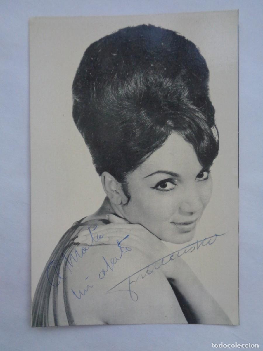 Photos de Chanteurs et Chanteuses: FOTO DE LA CANTANTE FRANCISKA , CON DEDICATORIA Y FIRMA MANUSCRITA