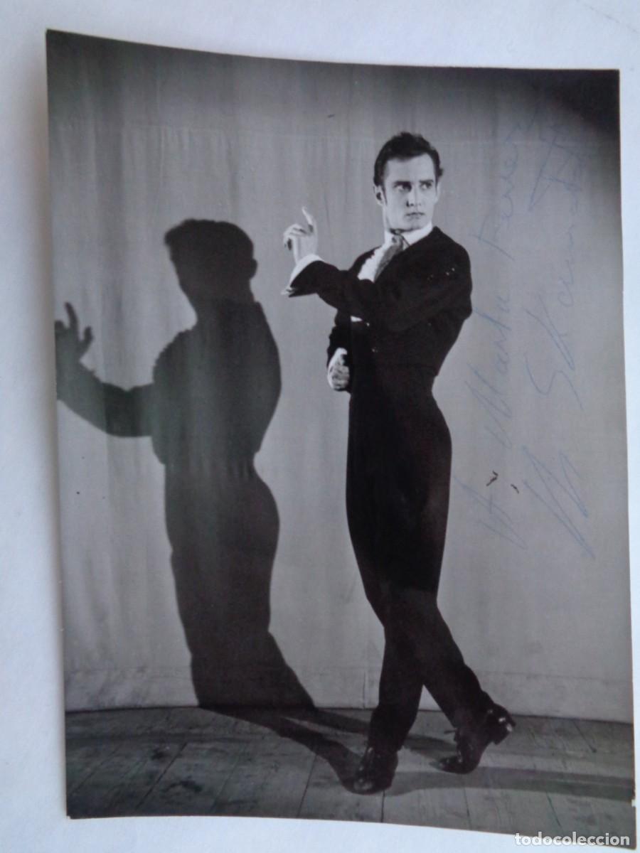 Fotos von Musikern: BONITA FOTO ARTISTICA DE BAILARIN FLAMENCO , DEDICADA Y FIRMADA MANUSCRITA . DE SERGE LIDO, PARIS