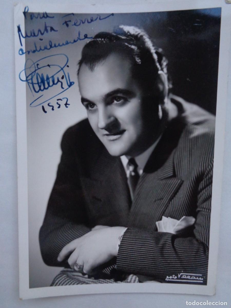 Fotos de cantantes: TARJETA DEL CANTANTE DE OPERA GIANNI POGGI, DEDICADA Y FIRMADA MANUSCRITA. USADA DE POSTAL CON SELLO