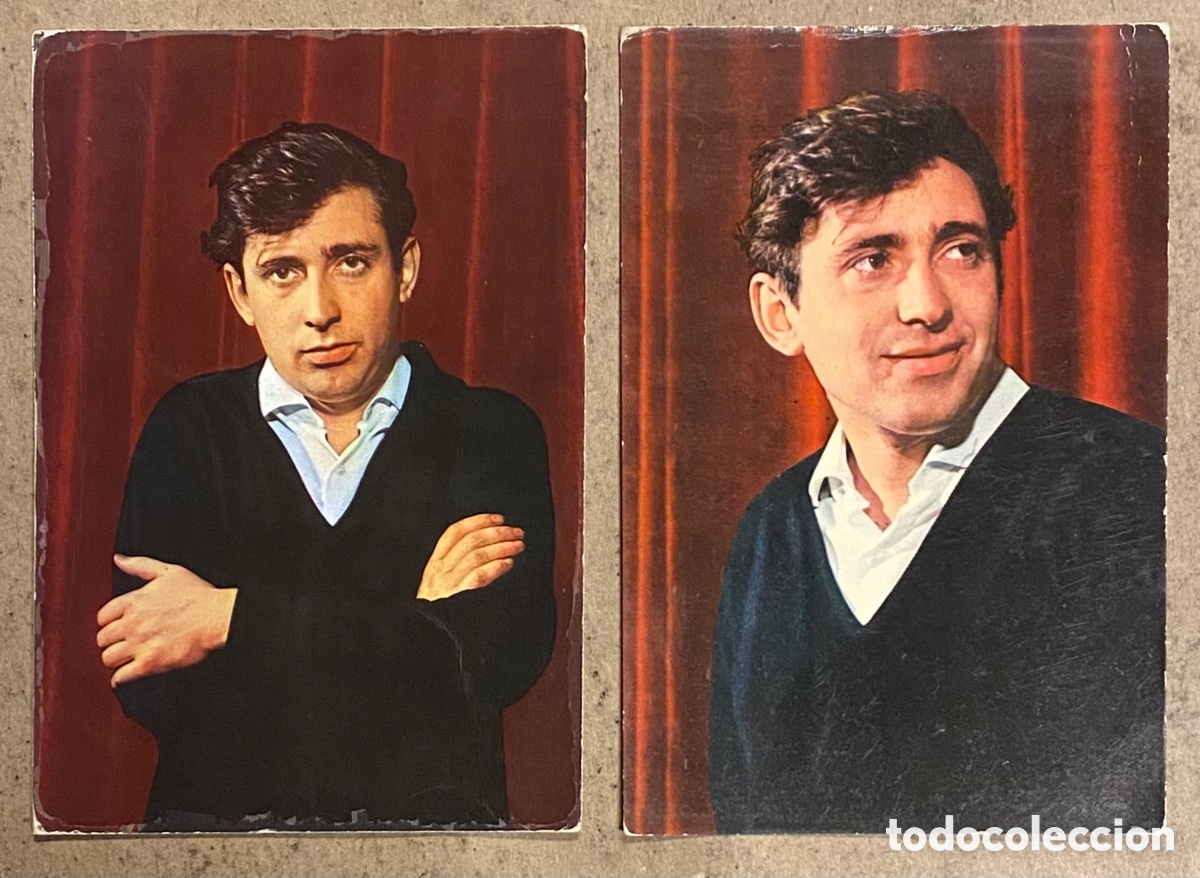 Fotos von Musikern: RAIMON (GANADOR DE LA CANCI&Oacute;N DEL MEDITERR&Aacute;NEO 1964). 2 POSTALES SIN CIRCULAR OSCARCOLOR