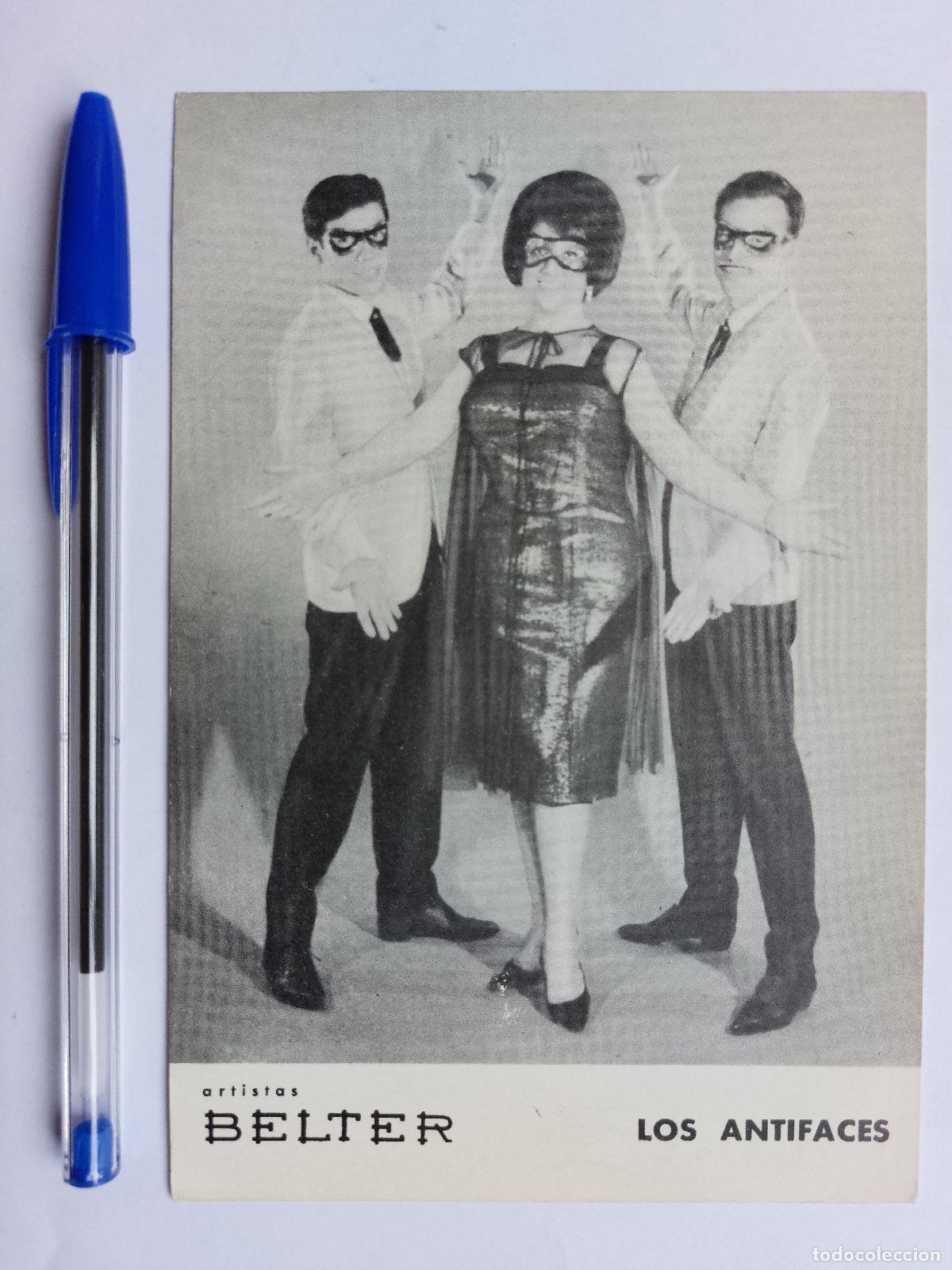 Photos of Singers: LOS ANTIFACES - POSTAL DISCOGR&Aacute;FICA BELTER - VER FOTO TRASERA CON LETRA MI CHICO BOMBON * REGGAE *