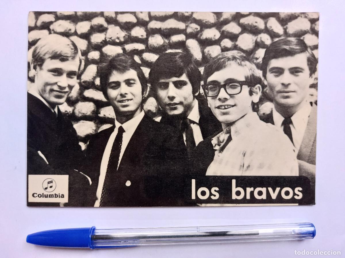 Photos of Singers: LOS BRAVOS - POSTAL DISCOGR&Aacute;FICA COLUMBIA * VER FOTO TRASERA CON PROMO DE 2 EP's y 1 SINGLE
