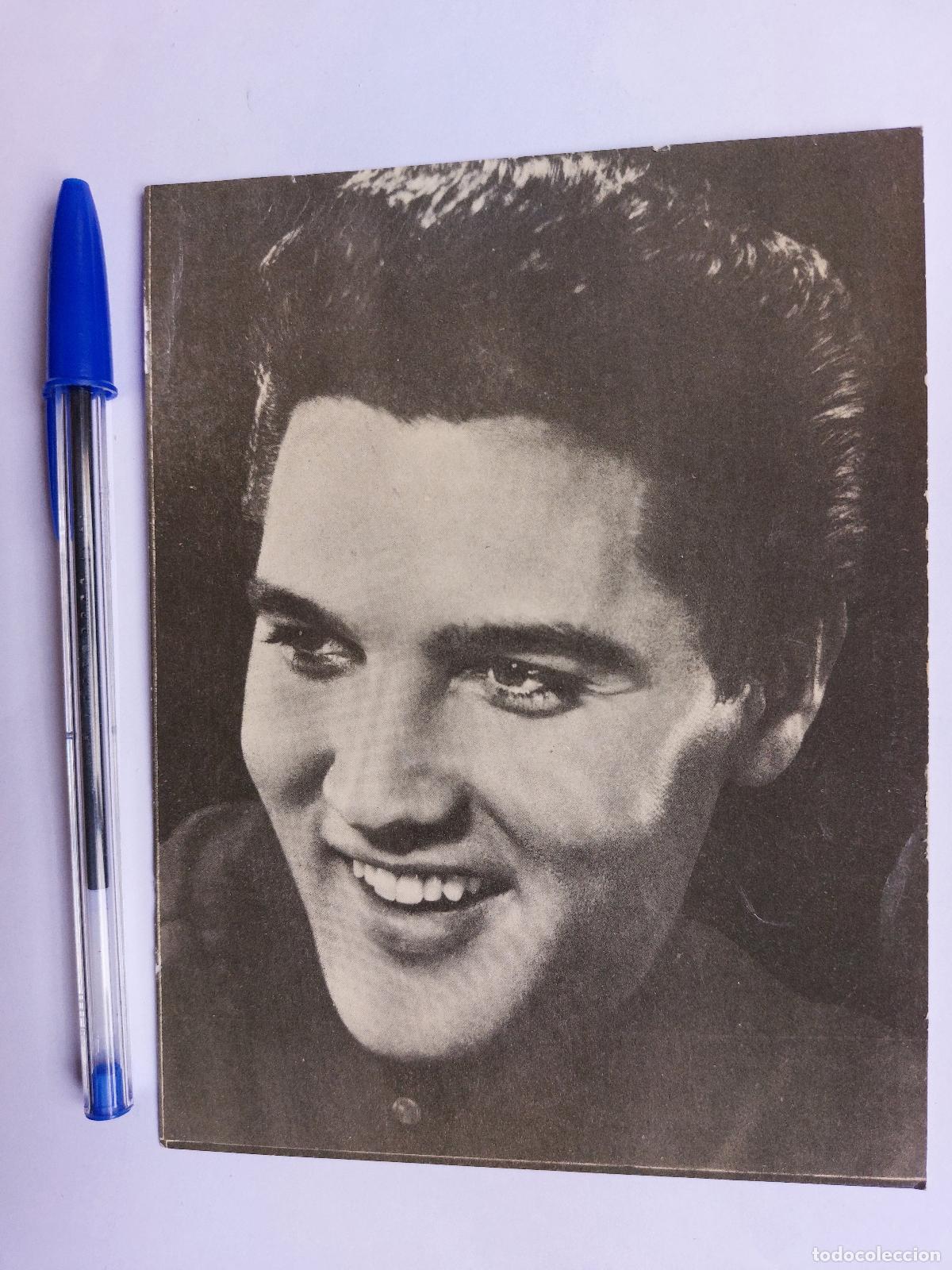 Photos of Singers: ELVIS PRESLEY * FOTO FICHA OBSEQUIO CLARO DE LUNA * VER FOTO TRASERA CON MUCHOS DATOS