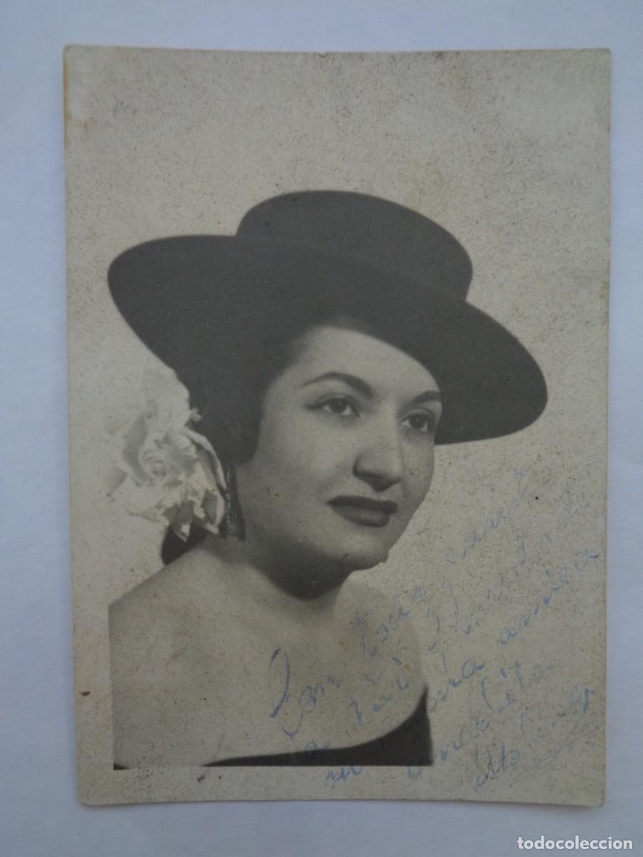 Photos of Singers: FOTO DE UNA CANTANTE DE COPLA , DEDICADA Y FIRMADA MANUSCRITA