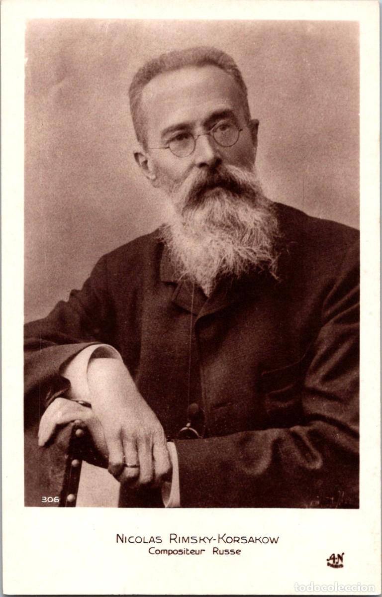 Photos of Singers: Nicol&aacute;s Rimsky-Korsakow (1844-1908) - Compositeur - Postal Francesa - Ed. A. Noyer n&ordm; 306 - 140x89mm