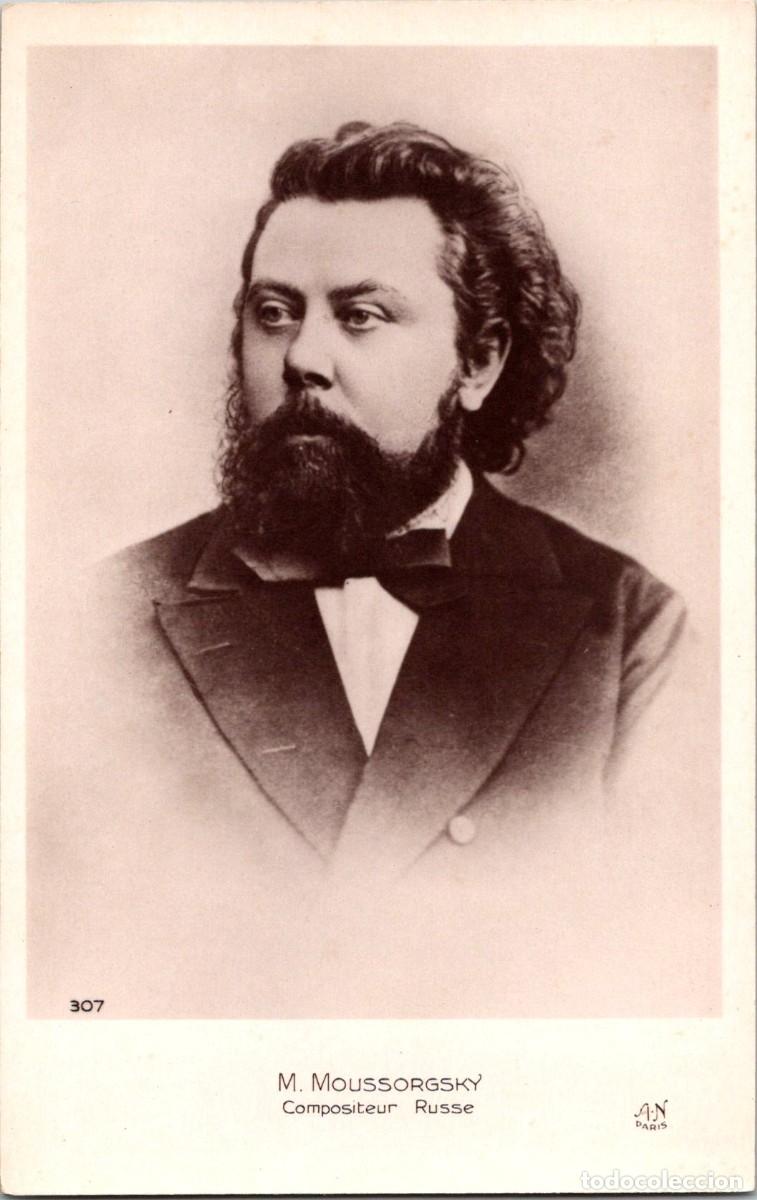 Photos of Singers: M. Moussorgsky (1839-1881) - Compositeur - Postal Francesa - Ed. A. Noyer n&ordm; 307 - 140x90mm