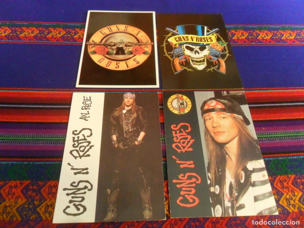 Photos de Chanteurs et Chanteuses: LOTE 4 POSTAL GUNS'N'ROSES Y AXL ROSE. A&Ntilde;OS 90. MUY RARAS. BUEN ESTADO.
