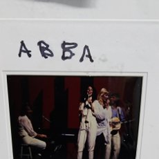 Fotos de Cantantes: ABBA: SLIDE ORIGINAL DE COMPAÑIA PUBLICITARIA 100 X100 ORIGINAL COLECCIONISTAS-RARISIMO!!!