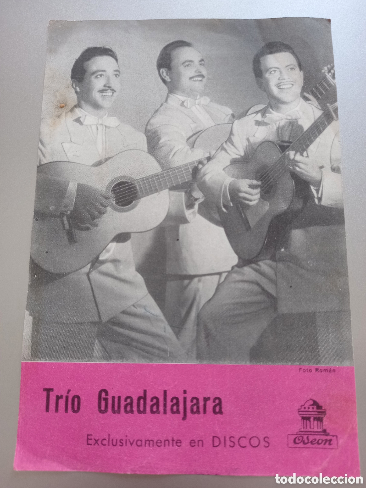 Photos of Singers: Tr&iacute;o Guadalajara. Folleto promocional Ode&oacute;n