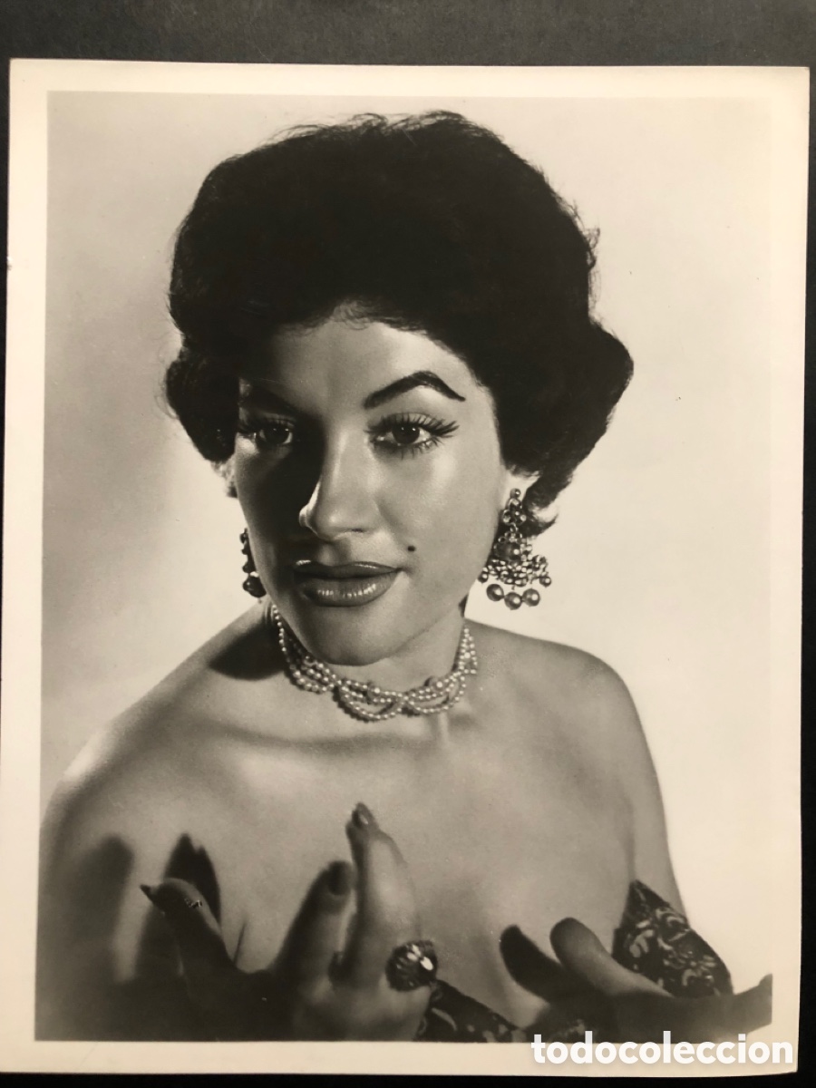 Photos of Singers: Foto original de vedette 20 x 26 cm