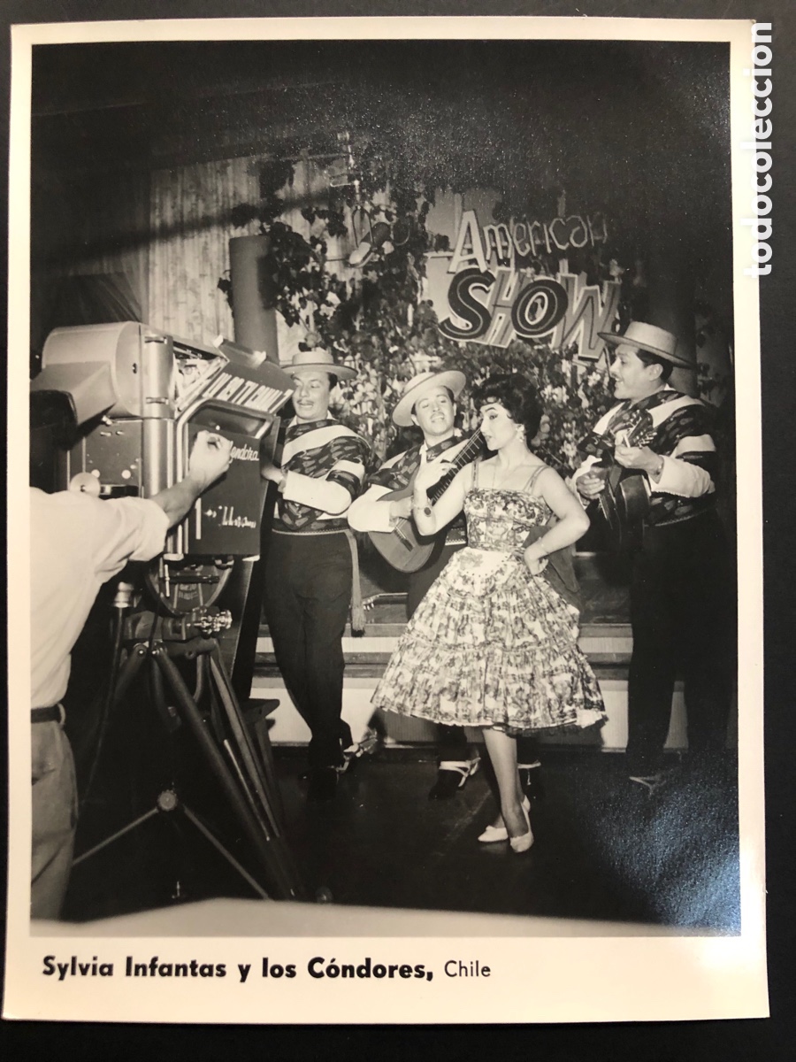 Photos of Singers: Foto original sylvia infantas y los c&oacute;ndores chile 18 x 23 cm