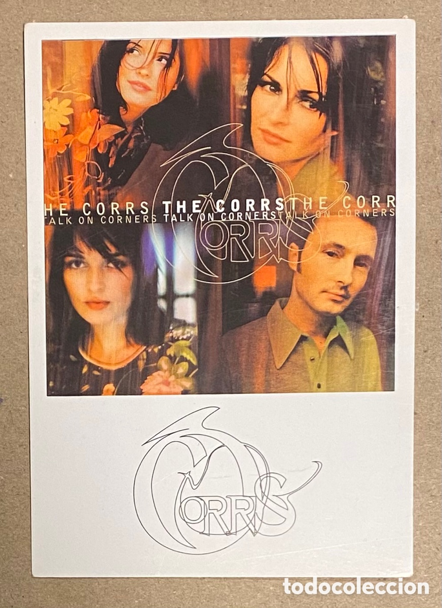 Photos of Singers: THE CORRS &ldquo;TALK ON CORNERS&rdquo; (1998). TARJETA PROMOCIONAL.