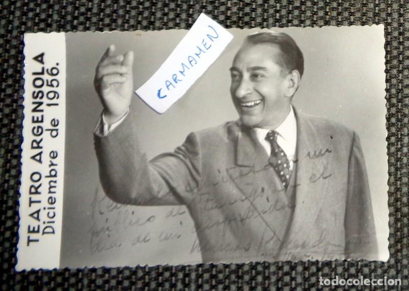Photos of Singers: FOTO PROMOCIONAL CANTANTE BAR&Iacute;TONO MARCOS REDONDO TEATRO ZARAGOZA.FIRMA AUT&Oacute;GRAFO FIRMADA MANUSCRITO