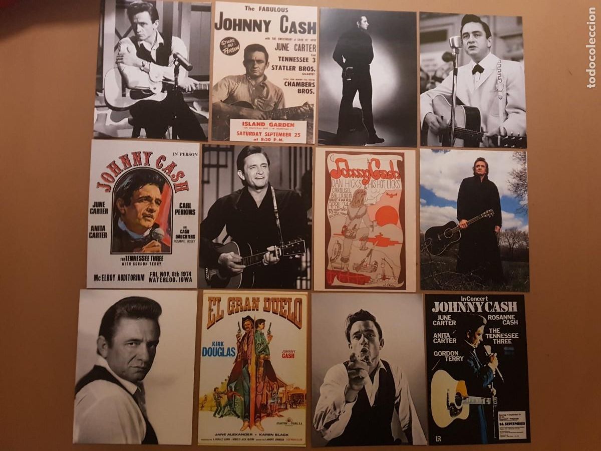 Photos of Singers: LOTE: 12 POSTALES JONNY CASH N&ordm; 1