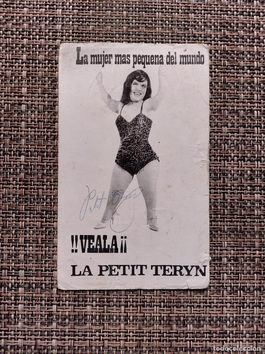 Photos of Singers: Postal Petit Teryn firmada autografo la mujer mas peque&ntilde;a del mundo