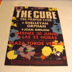 Fotos de Cantantes: THE CURE + JOAN BIBILONI CARTEL ORIGINAL GIRA PRAYER TOUR 1989 MADRID 47X33