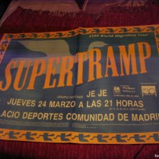 Fotos de Cantantes: SUPERTRAMP CARTEL ORIGINAL GIGANTE MADRID GIRA TOUR 1988 88X123
