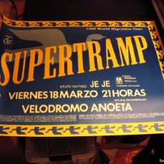 Fotos de Cantantes: SUPERTRAMP CARTEL ORIGINAL SAN SEBASTIAN GIRA TOUR 1988 63X86