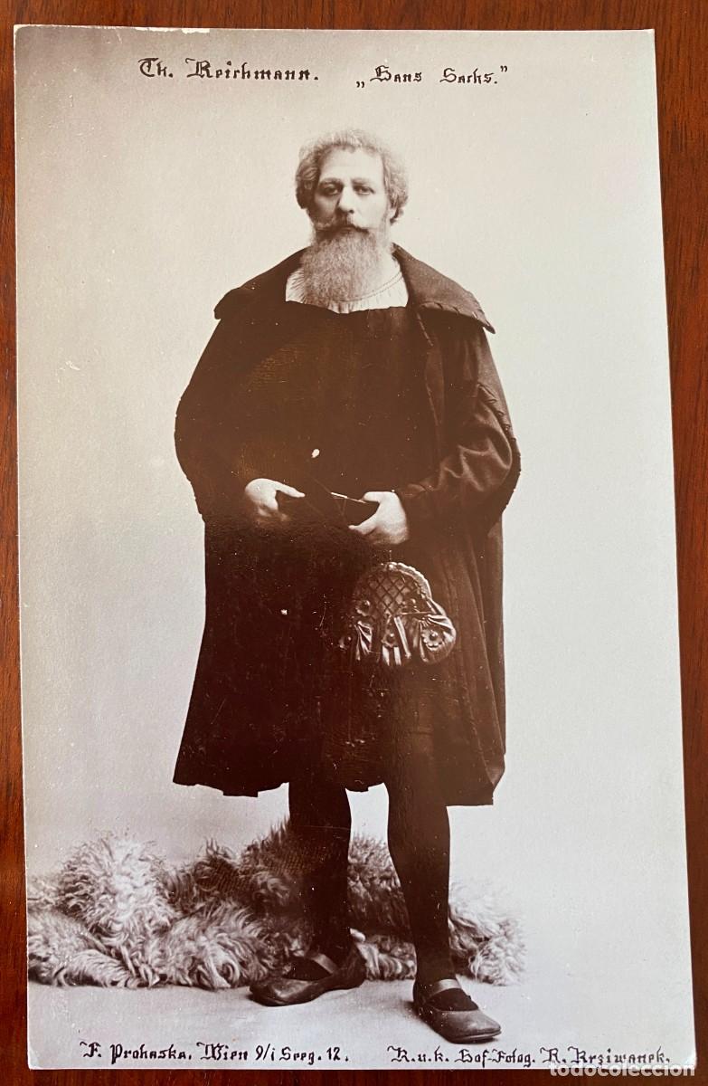 Photos of Singers: ANTIGUA TARJETA POSTAL DE OPERA DEL BARITONO THEODOR REICHMANN, TAL Y COMO SE VE EN LAS FOTOS PUESTA