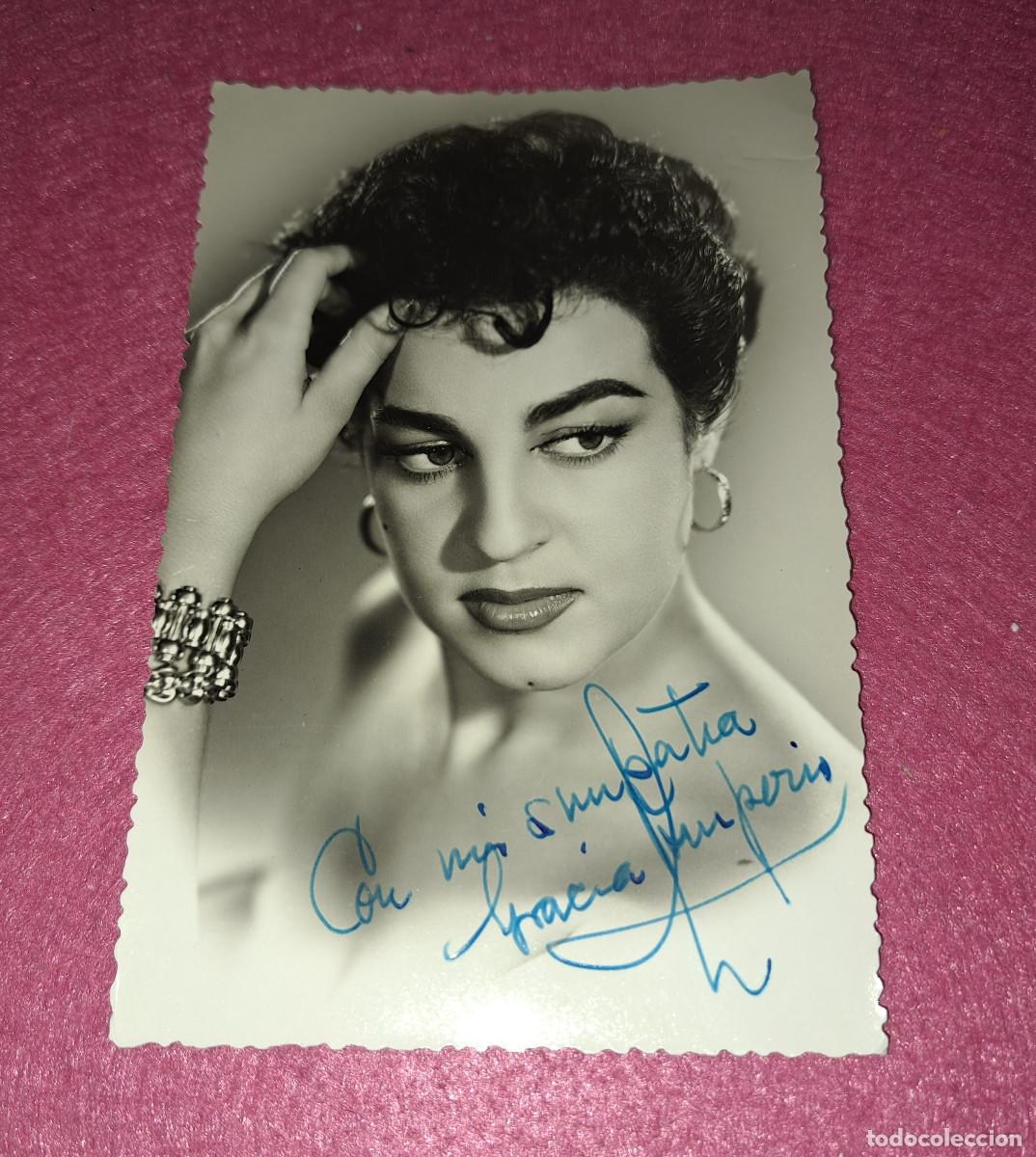 Photos of Singers: GRACIA IMPERIO - VEDETTE A&Ntilde;OS 50 y 60 - FOTOGRAF&Iacute;A ORIGINAL DEDICADA Y FIRMADA - FALLECIDA A LOS 35