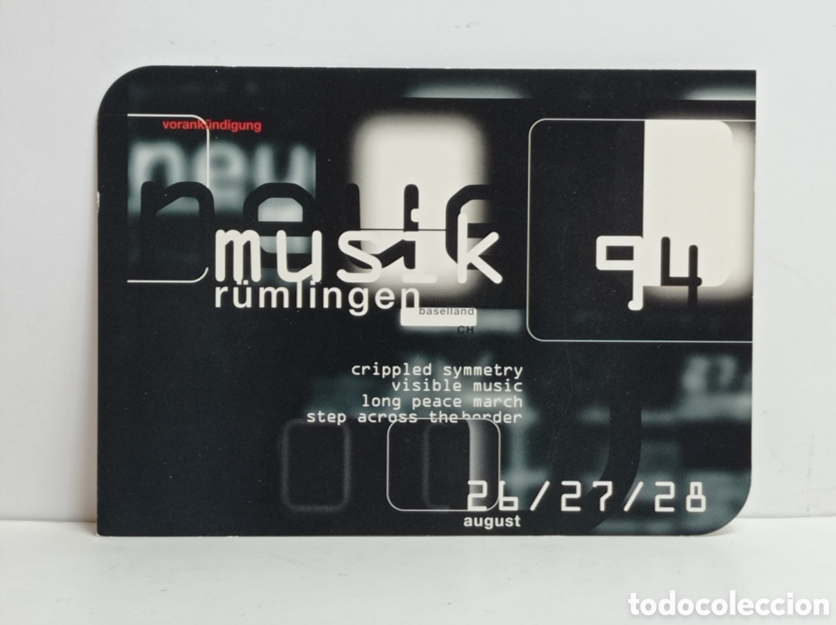 Fotos de Cantantes: NEUE MUSIK RUMLINGEN 94. SWISS