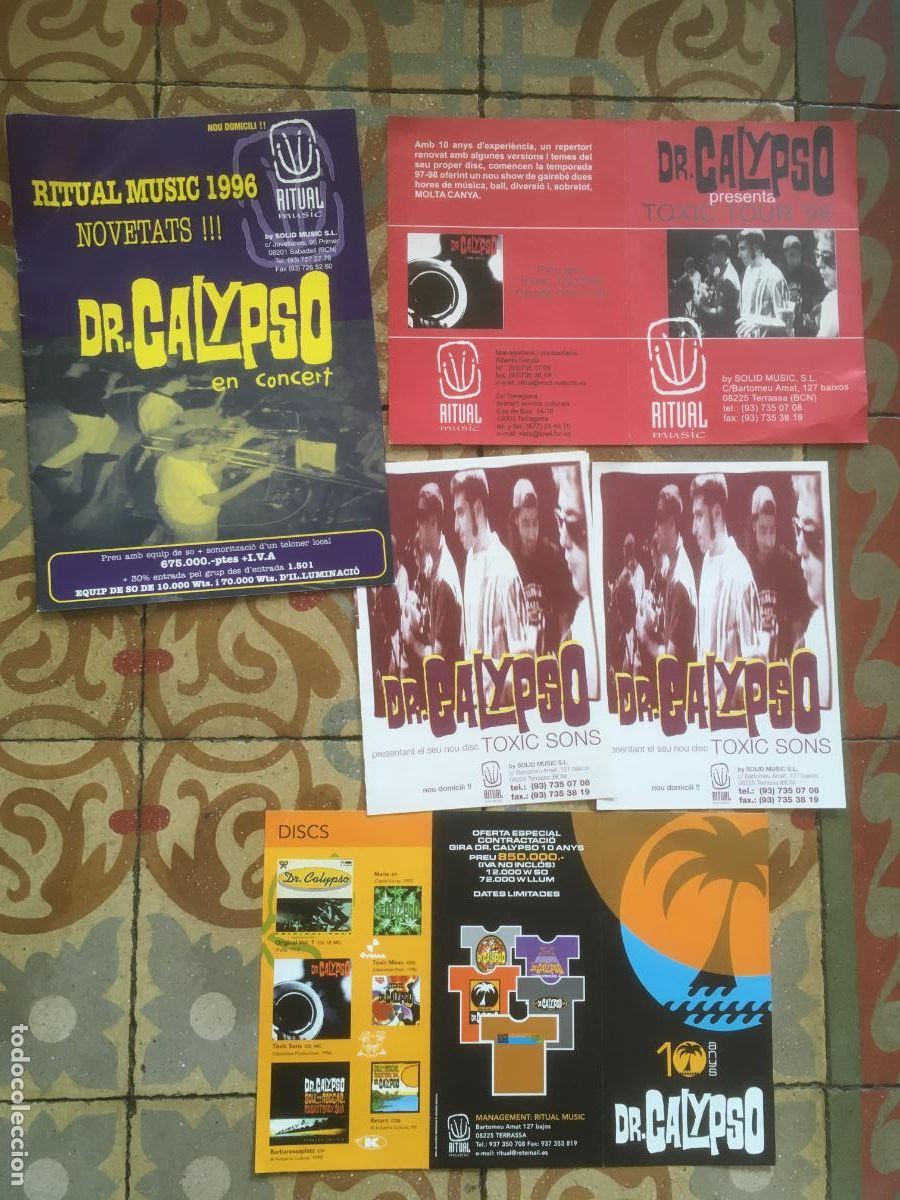 Fotos von Musikern: dr calypso doctor calypso lote catalogos publicitarios a&ntilde;os 90