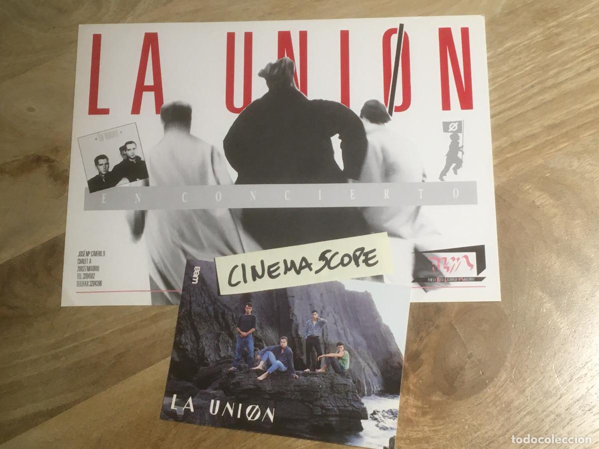 Fotos von Musikern: la union cartel y postal publicitaria original a&ntilde;os 80