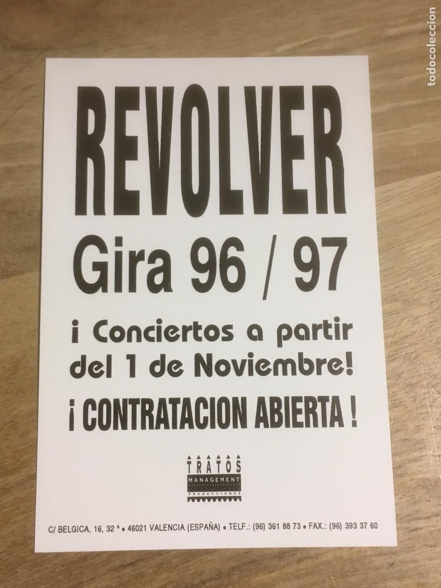 Photos of Singers: revolver gira 96 97 postal discografica original