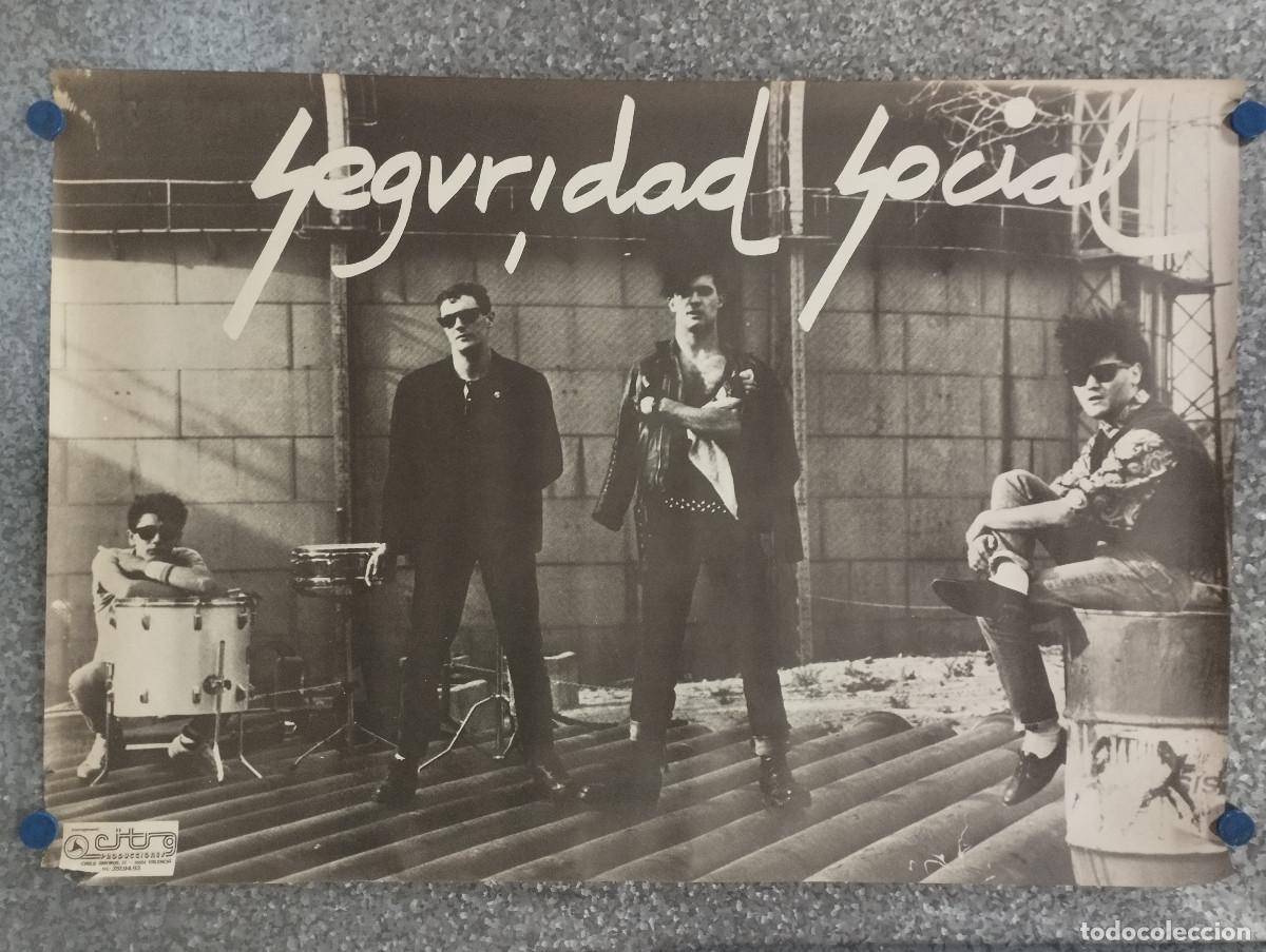 Fotos von Musikern: POSTER GRUPO MUSICA SEGURIDAD SOCIAL CITRA PRODUCCIONES A&Ntilde;OS 80 - 100 X 50 CM