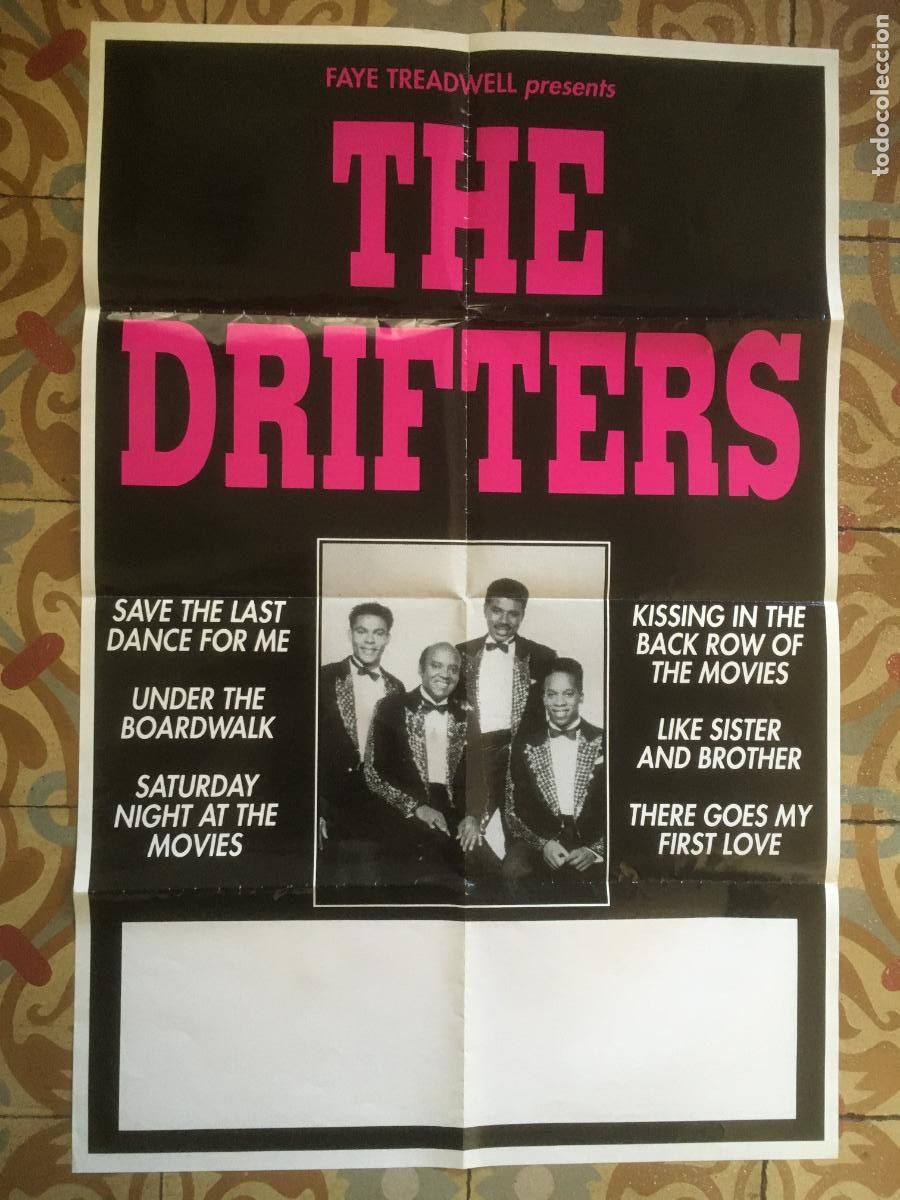 Photos de Chanteurs et Chanteuses: the drifters poster cartel original