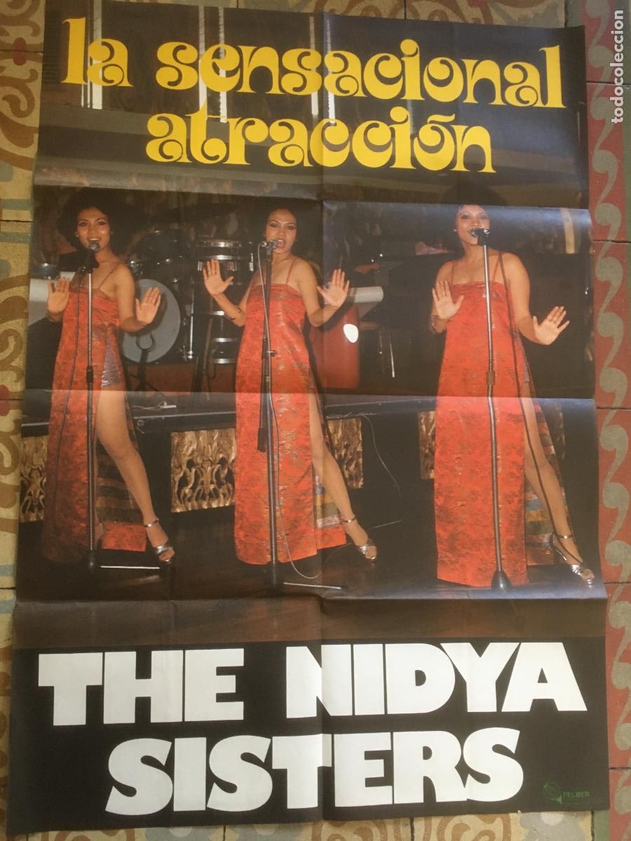 Photos de Chanteurs et Chanteuses: the nidya sisters poster cartel original 1976