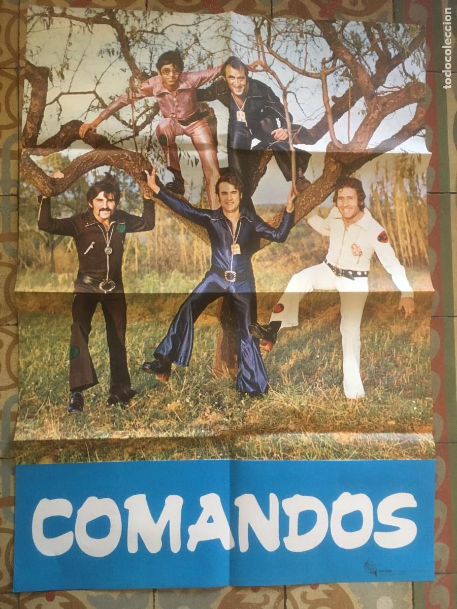 Photos de Chanteurs et Chanteuses: comandos grupo musical poster cartel original 1972