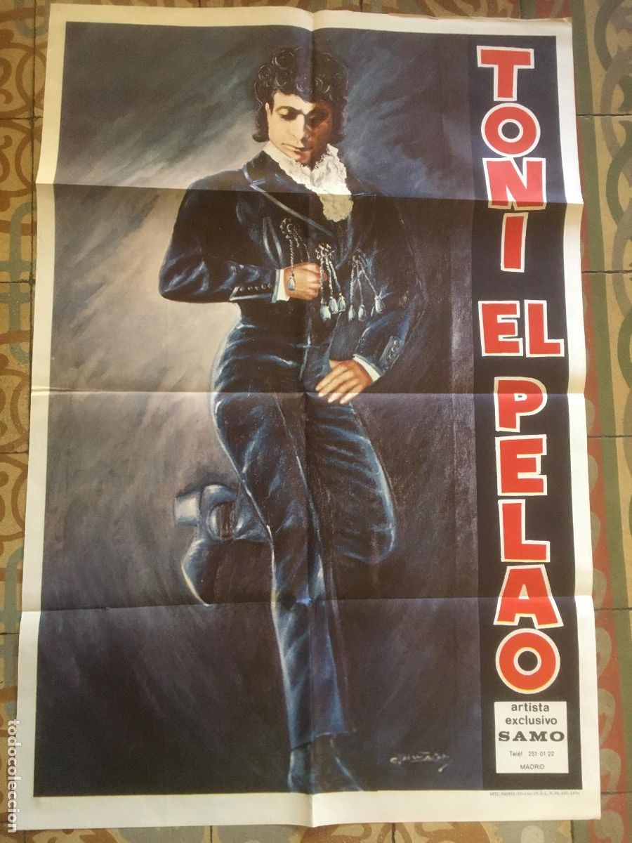 Photos de Chanteurs et Chanteuses: toni el pelao flamenco poster cartel original 1974