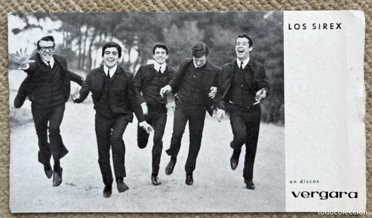 Fotos von Musikern: Tarjeta promocional del conjunto Los Sirex - En discos Vergara - A&ntilde;os 60