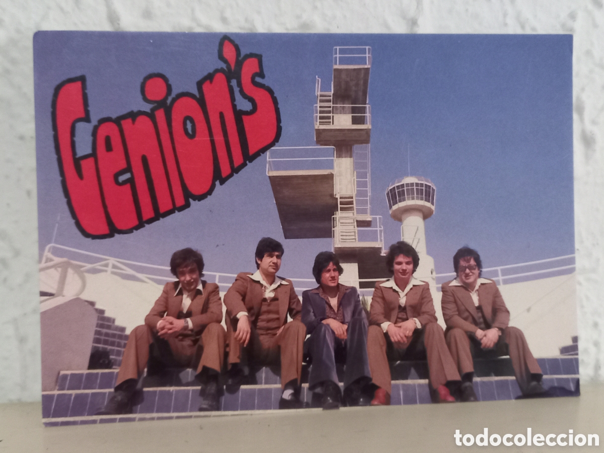 Photos of Singers: Antigua postal promocional conjunto GENION&acute;S