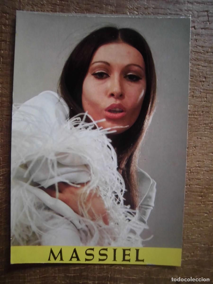 Fotos de Cantantes: POSTAL ANTIGUA MASSIEL BERGAS INDUSTRIAS GR&Aacute;FICAS