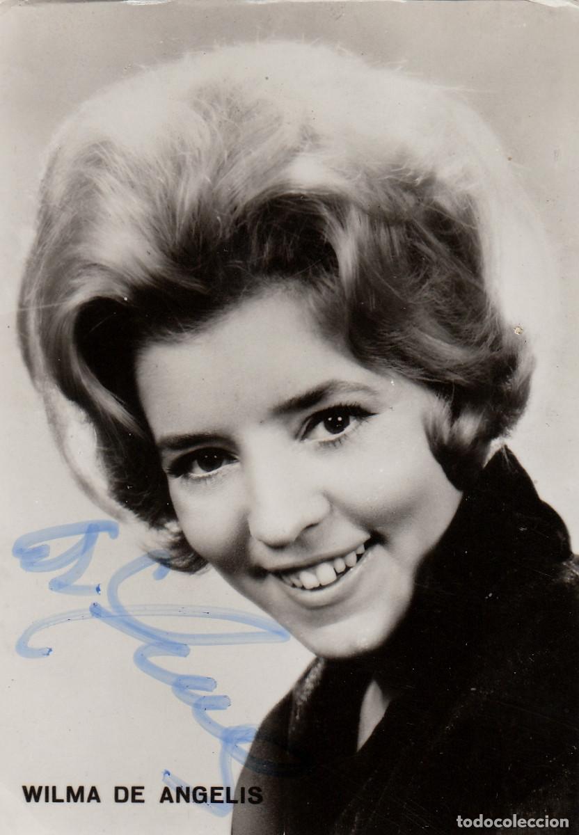 Fotos von Musikern: Fotograf&iacute;a de Wilma De Angelis, cantante y presentadora italiana. Firmada. A&ntilde;os 60 h aa