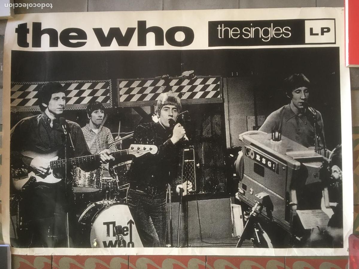 Fotos de Cantantes: the who the singles LP poster cartel original antiguo