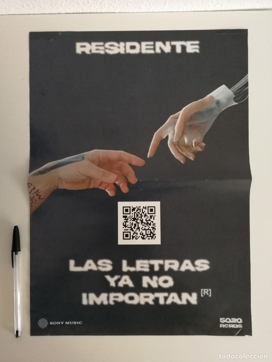 Photos de Chanteurs et Chanteuses: CARTEL ORIGINAL -A3- Residente - Las Letras Ya No Importan - MUSICA - HIP HOP