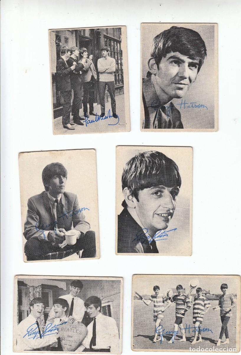 Fotos von Musikern: THE BEATLES: COLECCION DE 10 CROMOS ORIGINALES DE LOS 60'S-CON FIRMAS IMPRESAS