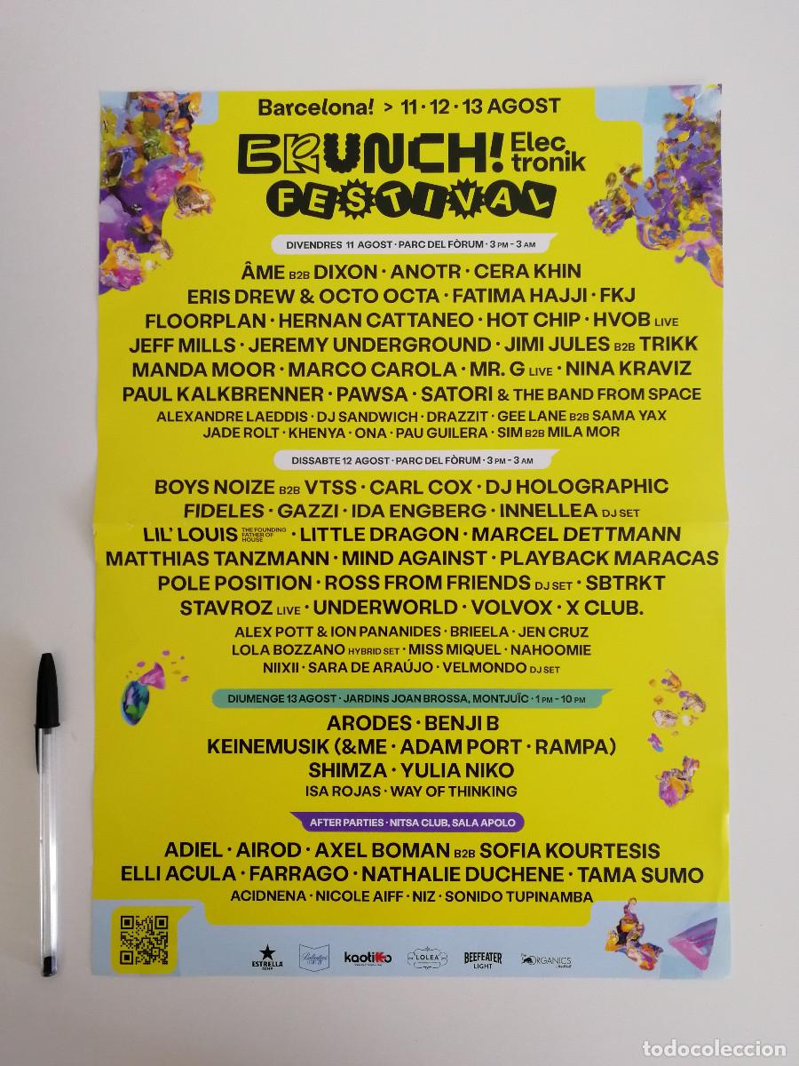 Photos de Chanteurs et Chanteuses: CARTEL ORIGINAL -A3- Brunch Electronik Festival - AME - BOYS NOIZE - AMARILLO TECHNO - MUSICA