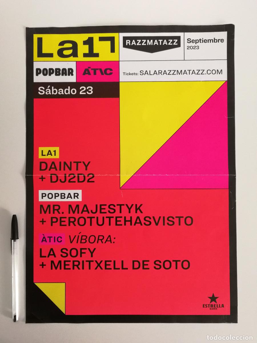 Photos de Chanteurs et Chanteuses: CARTEL ORIGINAL -A3- Dainty - Mr. Majestyk - DJ2D2 - MUSICA - ELECTRONICA