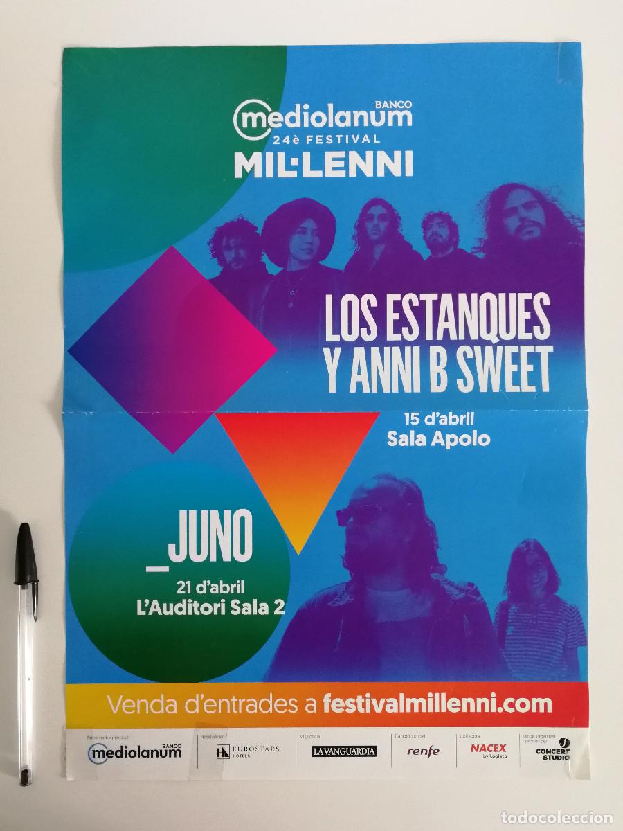 Photos of Singers: CARTEL ORIGINAL -A3- Los Estanques y Anni B Sweet - MUSICA - ROCK - FOLK JAZZ