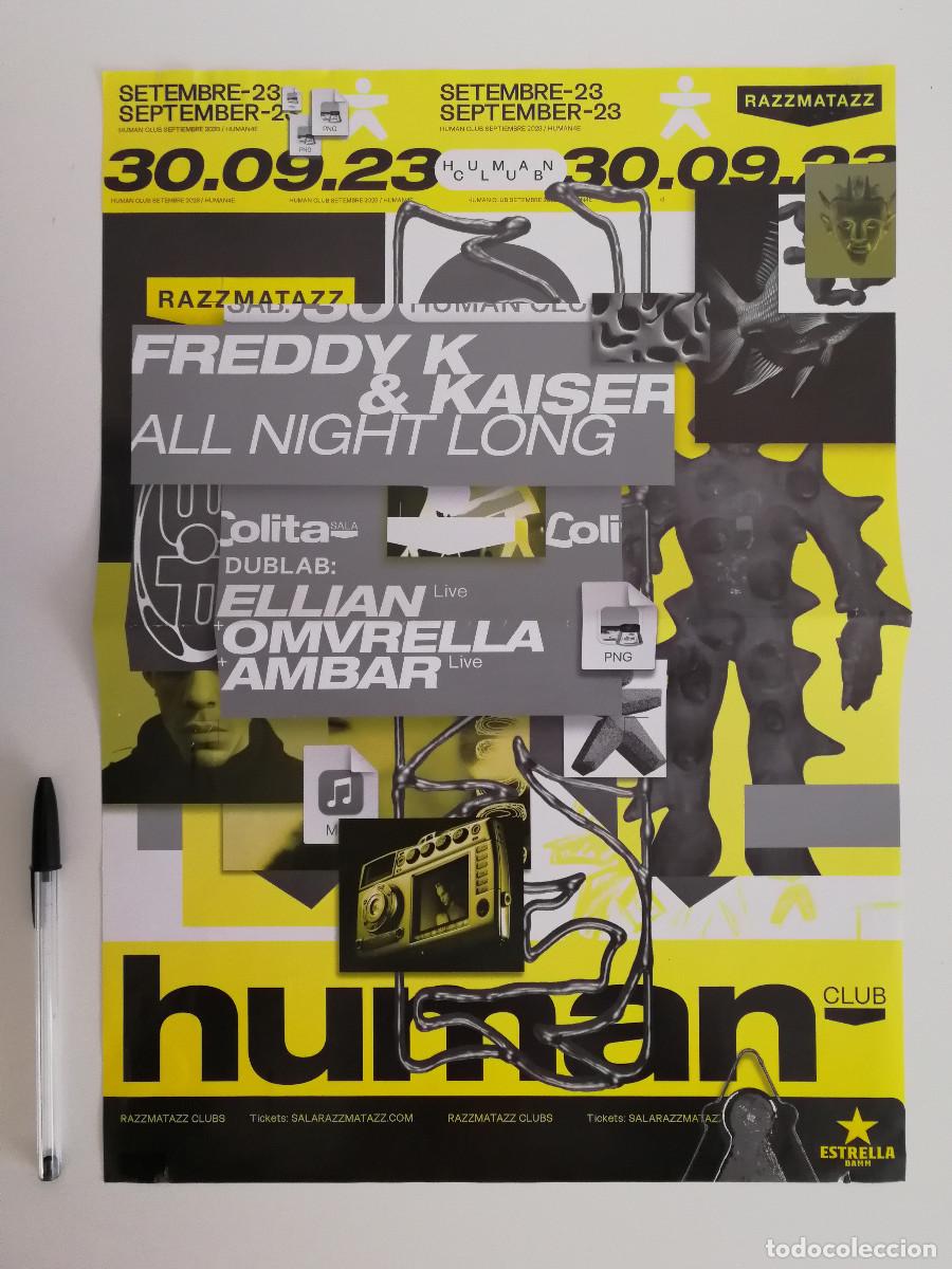 Photos de Chanteurs et Chanteuses: CARTEL ORIGINAL -A3- Freddy K & KAISER ALL NIGHT LONG - MUSICA - TECHNO