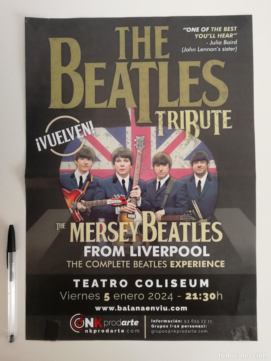 Photos de Chanteurs et Chanteuses: CARTEL ORIGINAL -A3- THE BEATLES MERCEY TRIBUTE- MUSICA