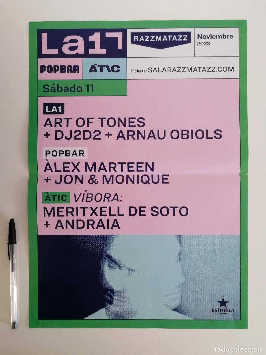 Photos de Chanteurs et Chanteuses: CARTEL ORIGINAL -A3- Art Of Tones - DJ2D2 - Arnau Obiols - MUSICA - ELECTRONICA TECHNO