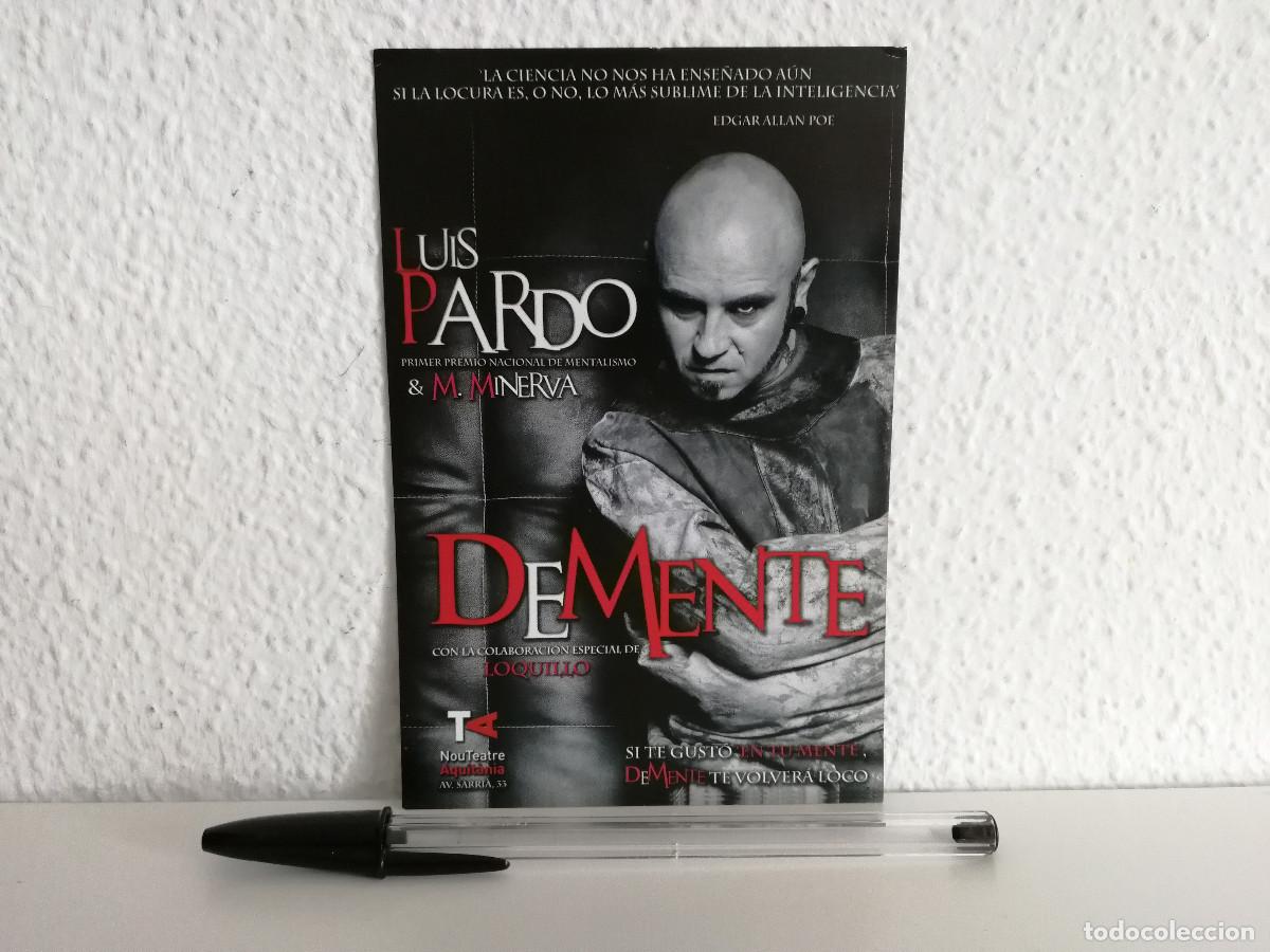 Photos of Singers: FOLLETO ORIGINAL - Luis Pardo DeMente - TEATRO