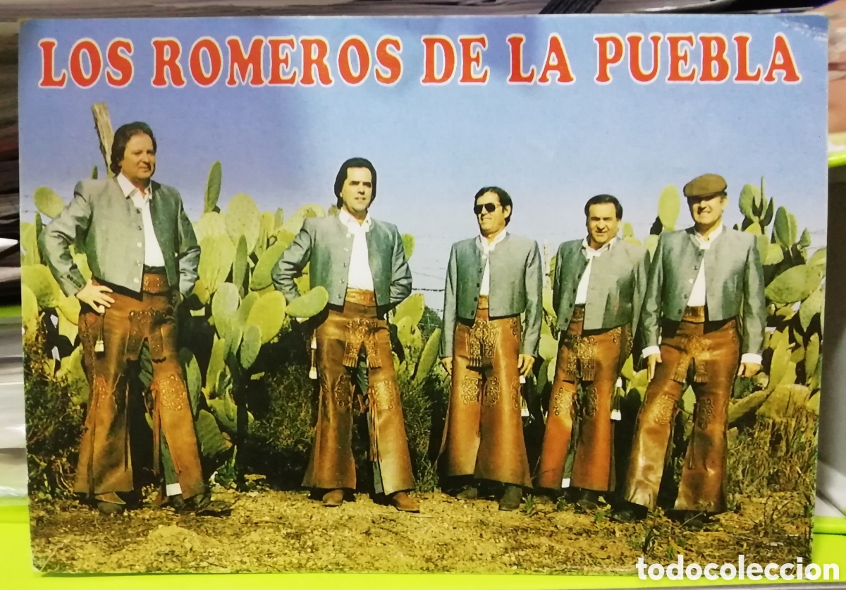 Photos of Singers: Foto o postal del grupo Romeros de la Puebla autografiada
